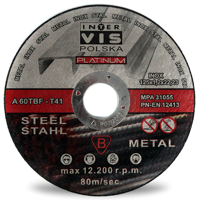 TARCZA DO CIĘCIA METALU TARCZE 125x1,2 PLATINUM EAN (GTIN) 5907580111704