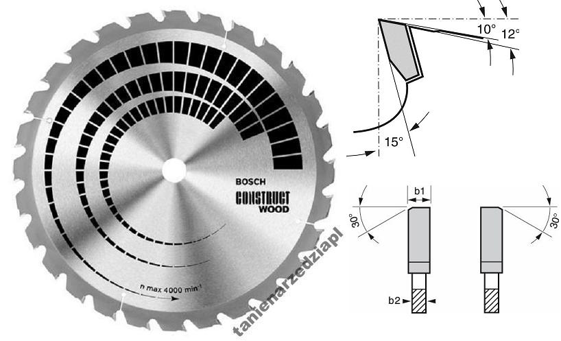 Tarcza pila widiowa do drewna metal Bosch 500mm36z