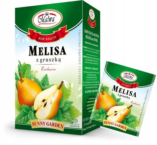 8 x Malwa Melisa s hruškou 20 x 2 g