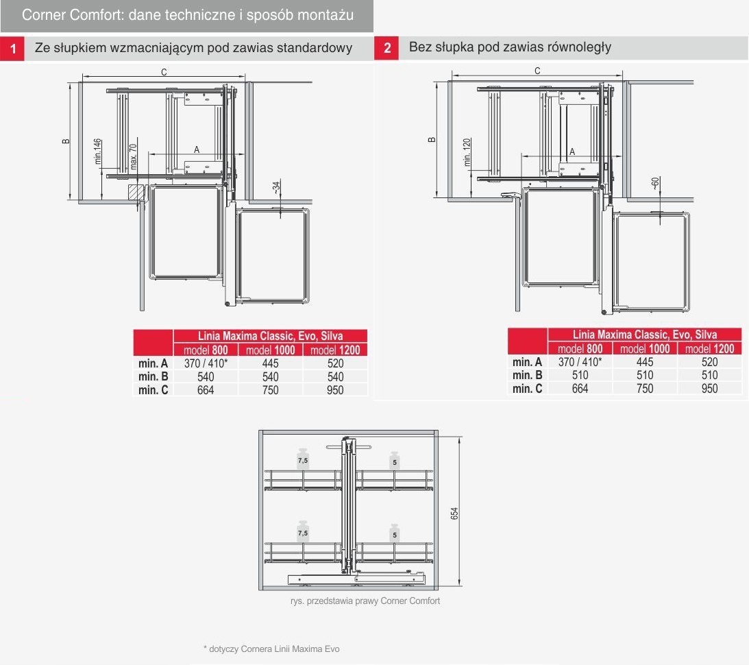 REJS magic corner comfort maxima classic 800 prawy Producent Rejs