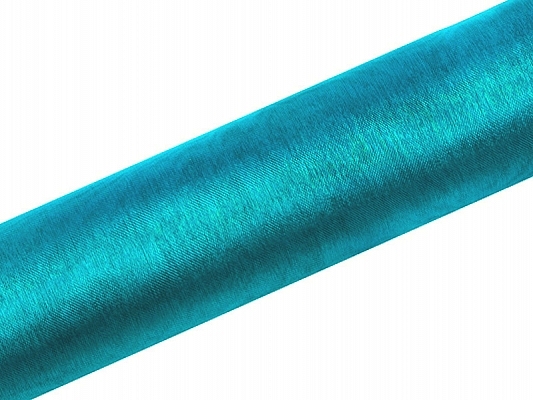 

Organza turkusowa kokarda wstążka 16cm/9m Ślub