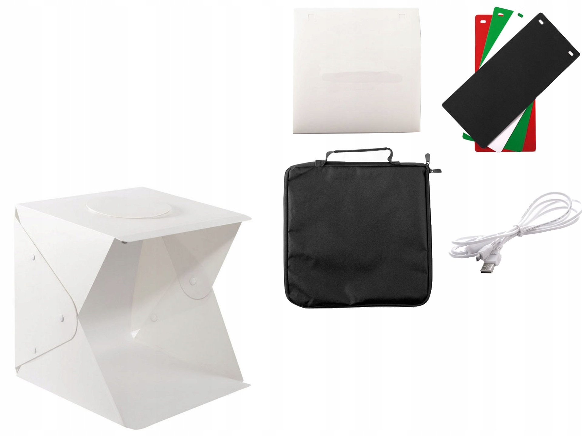 

Namiot bezcieniowy 40cm oświetlenie Led futerał