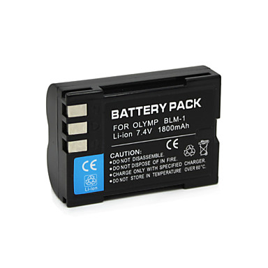 Zdjęcia - Akumulator do aparatu fotograficznego Olympus Akumulator Bateria do  BLM-1 PS-BLM1 E-330 E-500 E-510 E-520 1800mA 