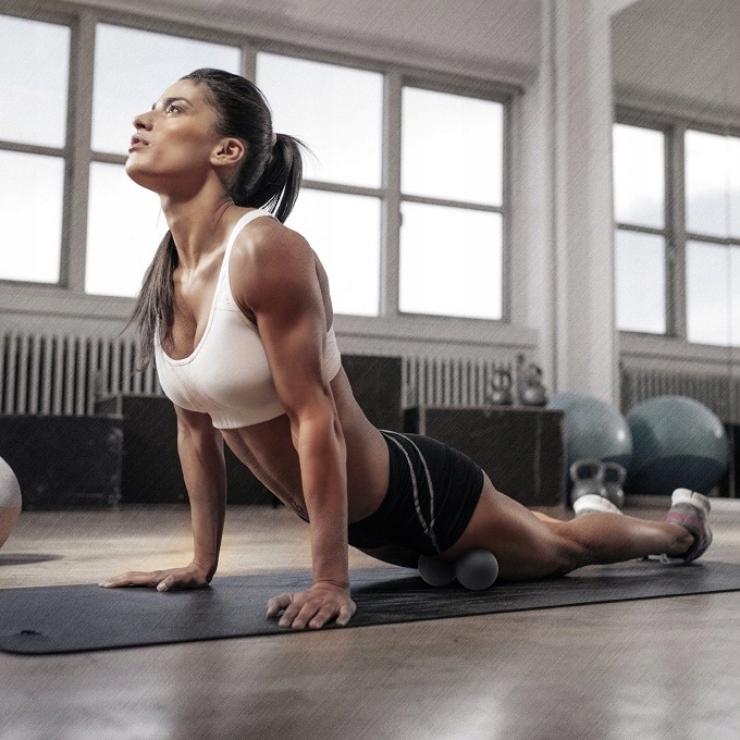 PIŁKA LACROSSE CROSSFIT ROLLER DO MASAŻU PODWÓJNA PIŁECZKA DO CIAŁA TWARDA Marka Mawe