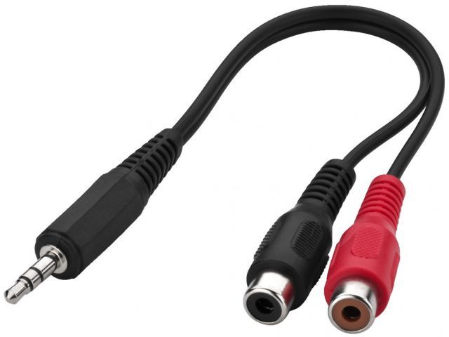 

Monacor ACA-1535 Przejściówka Jack na 2 x gn. Rca