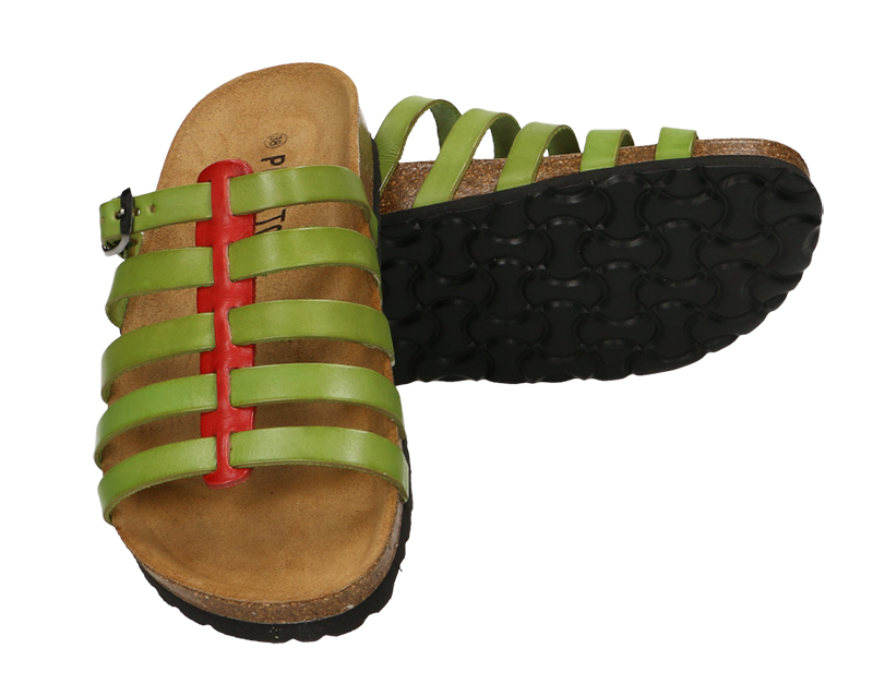 PROFILOWANE KLAPKI DAMSKIE KOREK SKÓRA! Marka Plakton