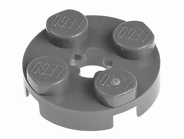 

Lego Płytka okrągła 2x2 4032 szara ciemna 2 szt.