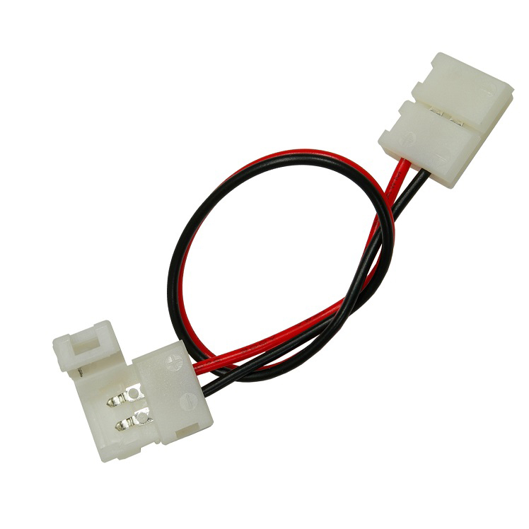 

złączka taśmy led 3528 8mm z przewodem 2 x klik