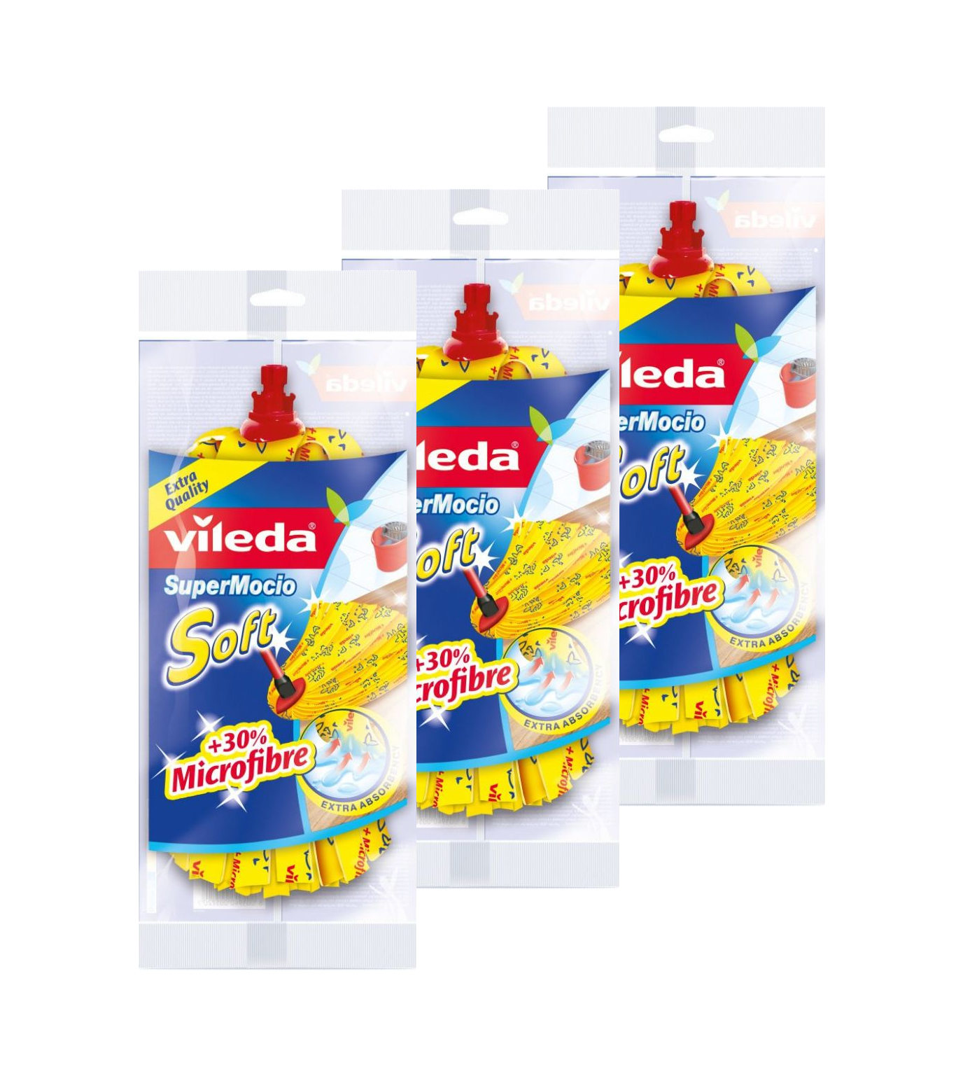 

Wkład do mopa paskowego Vileda Mocio Soft 3 sztuki