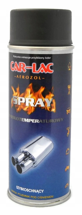 

Czarny Żaroodporny 800 C Lakier Farba Spray 400ML