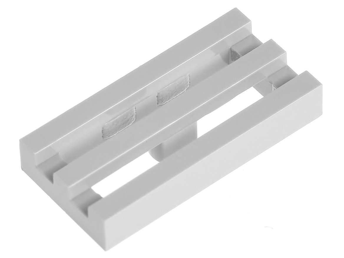 

Lego Płytka gril 1x2 2412b szara jasna - 2 szt.