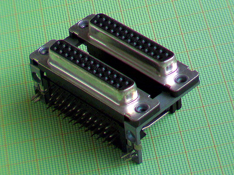 [STcs] CON25X2KPF podwójne gniazdo D-sub 2x25pin