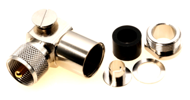 Wtyk Kątowy UC-1 na przewód RG-213 RF-10 H-1000