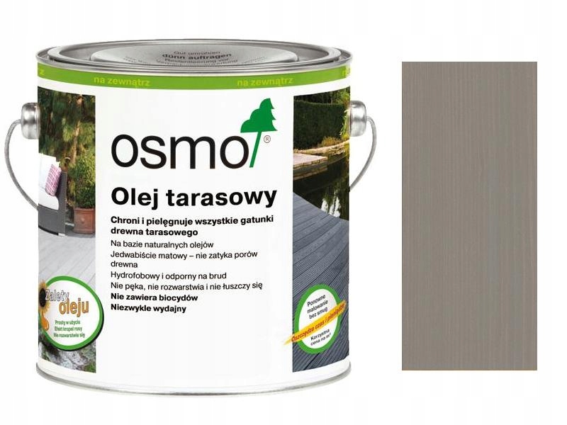 Osmo 019 Szary Olej specjalny Tarasowy 2,5L do drewna wodoodporny mebli ogr