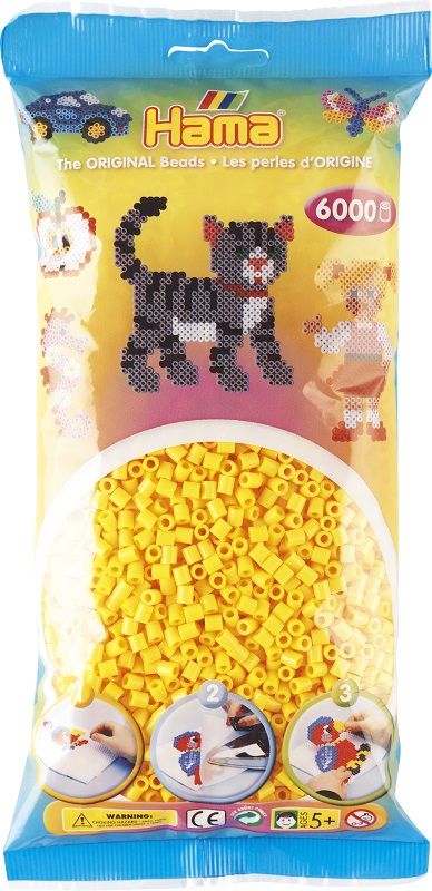 HAMA MIDI 20503 Koraliki żółte 6 tys.