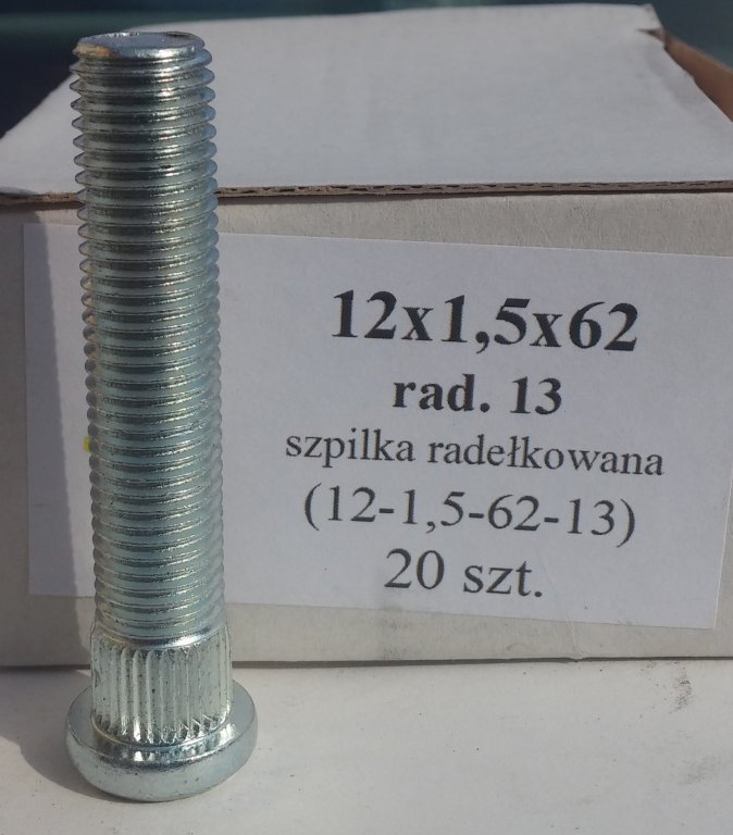 

Szpilka 12x1,5x62 rad.13