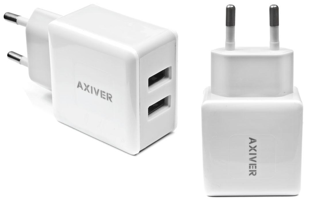 

Ładowarka Sieciowa Axiver 2 x Usb 5V / 3.4A
