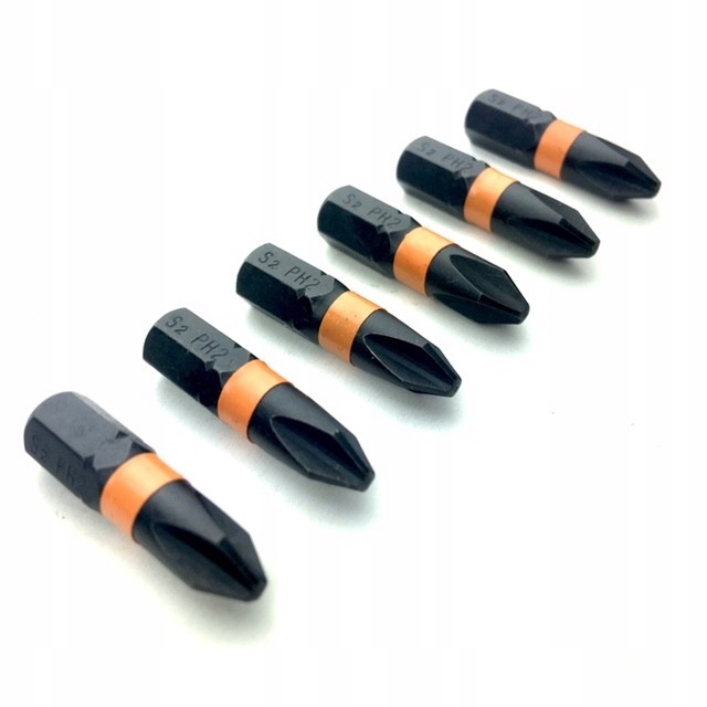 

Bity Bit Końcówka wkrętakowa Ph 2 x 25mm x 6 szt