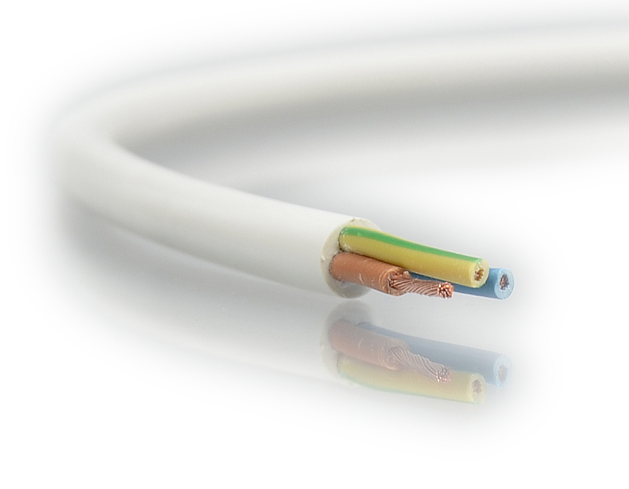 

Przewód kabel Omy 3x0,75 linka giętki biały