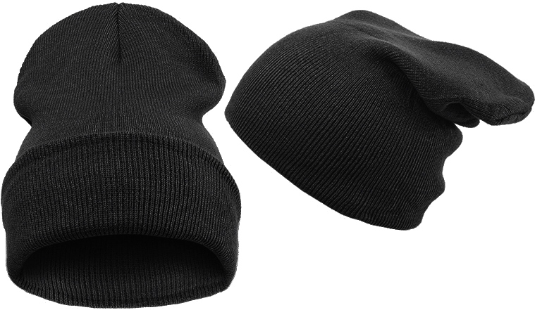 

Czapka Smerfetka Beanie czarna Krasnal Dwuwarstwow