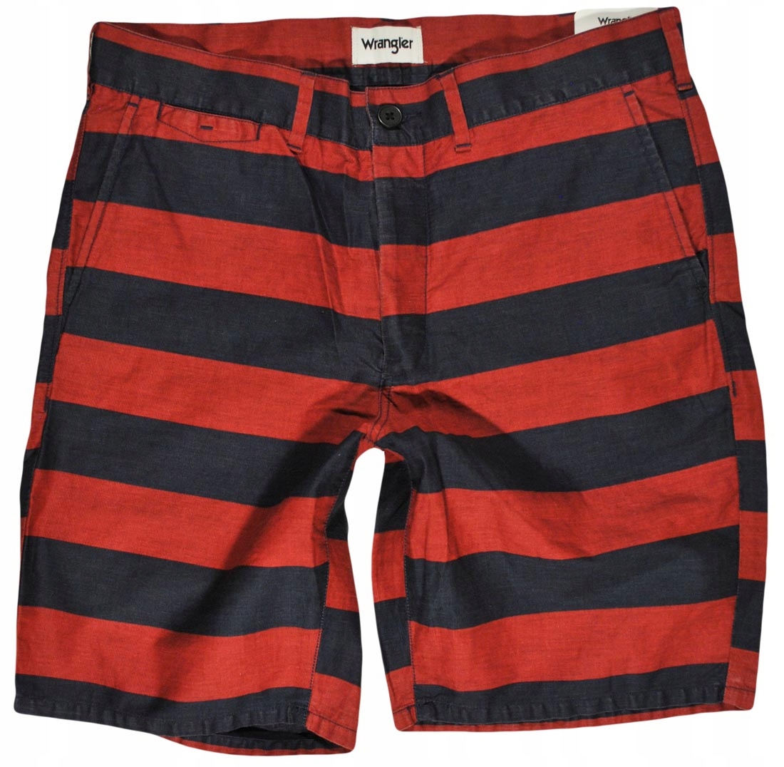 

Wrangler spodenki Red striped Chino Short W29