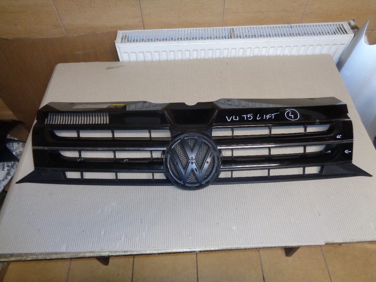 VW T5e MULTIVAN РЕСТАЙЛИНГ FL T6 10-15 РЕШЕТКА РАДИАТОРА CHROM HIGHLINEe5853651d