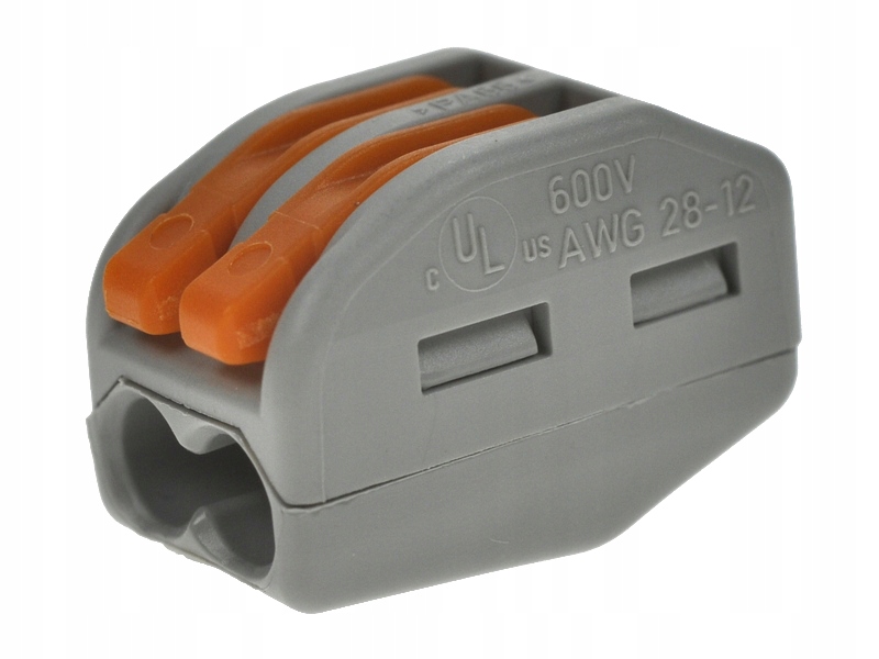 

Złączka instalacyjna 2 pin 16,5mm 24A 450V Wago