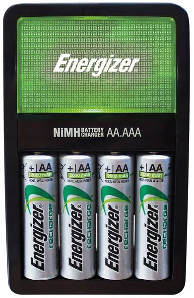 ŁADOWARKA ENERGIZER + 4 AKUMULATORKI R6 AA 2000mAh Symbol baterii AA (R6)