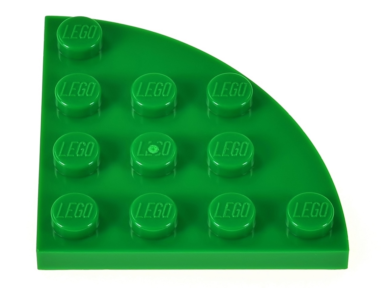 

Lego Płytka narożna okrągła 4x4 30565 zielona