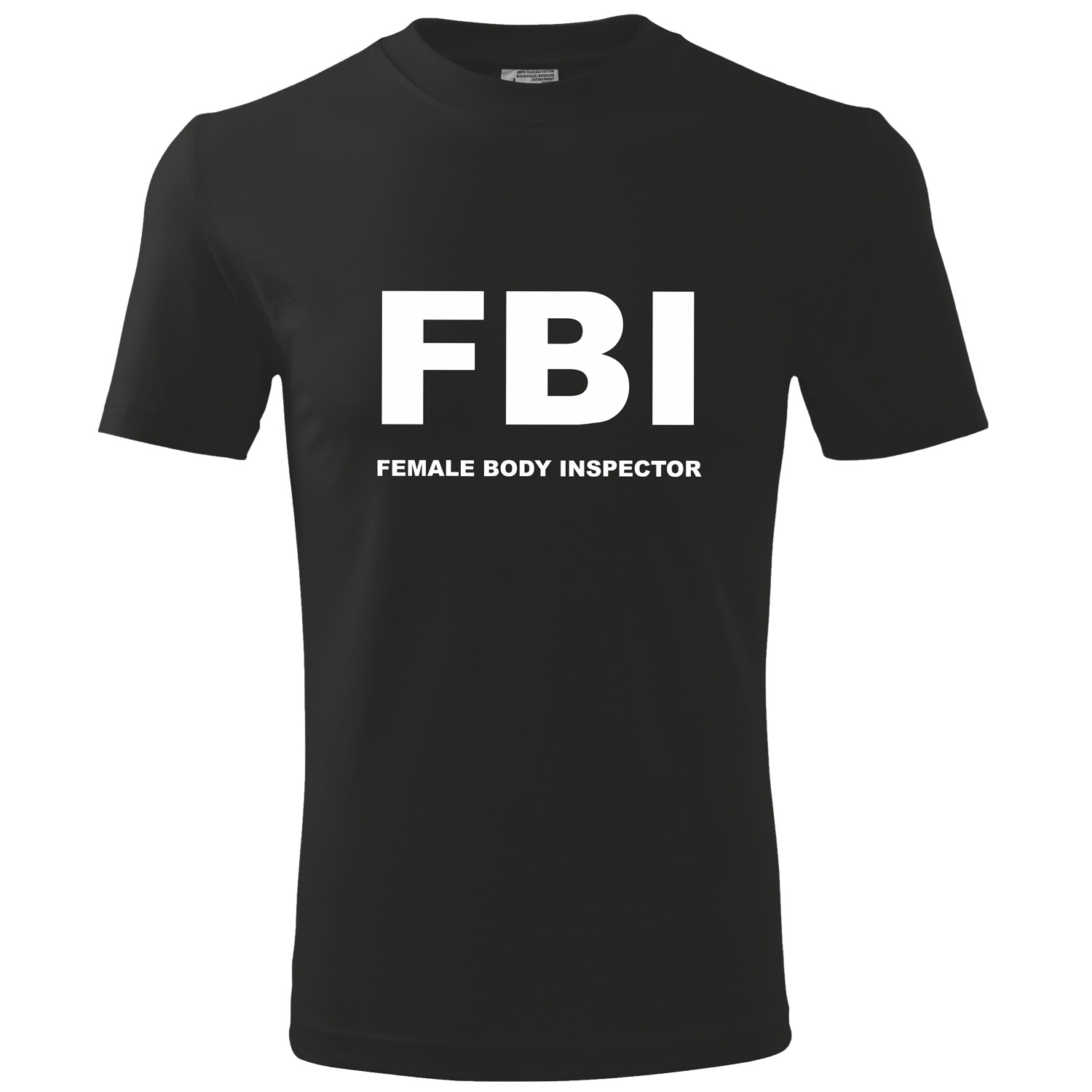 

T-shirt nadruk Fbi Female Body Inspector rozmiar L