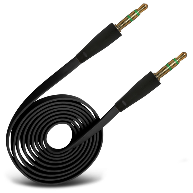 

QGC0 Kabel Audio Stereo Jack M/M 1m Łącznik Płaski