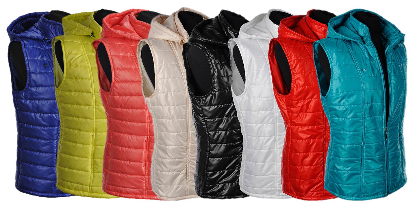 KAMIZELKA PIKOWANA Z KAPTUREM BEZRĘKAWNIK M 38 Marka inna