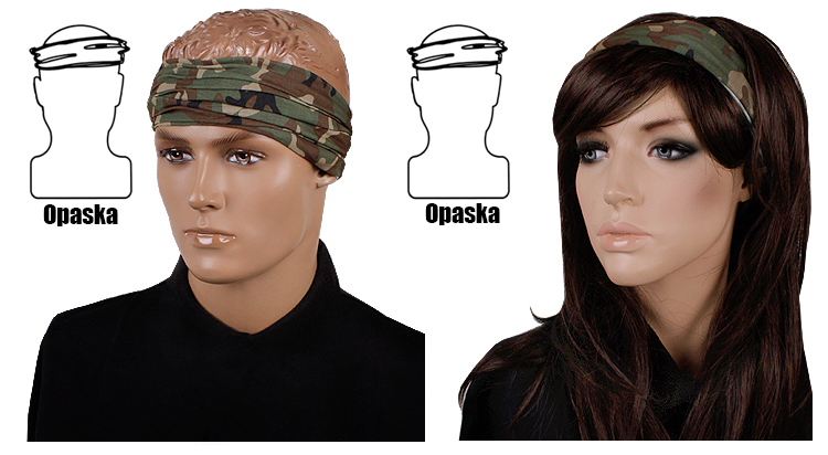 SZAL WIELOFUNKCYJNY Kominiarka Wojskowa WOODLAND Kolekcja MILITARIA, SURVIVAL