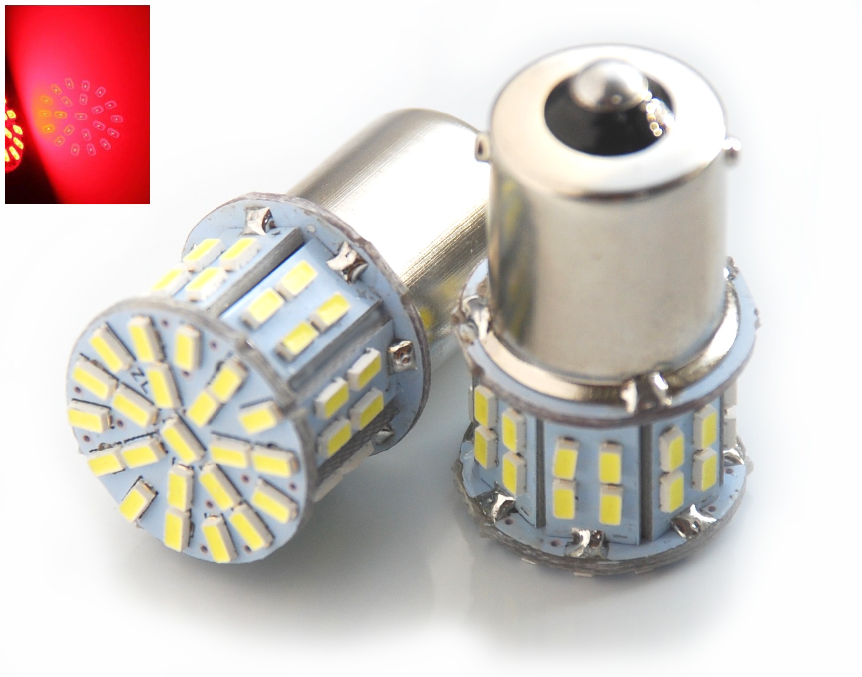 

Czerwony BA15S 50 Smd Led P21W