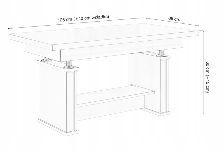 ŁAWA ROZKŁADANA PODNOSZONA PÓŁKA S7 ARTISAN Kod producenta S7