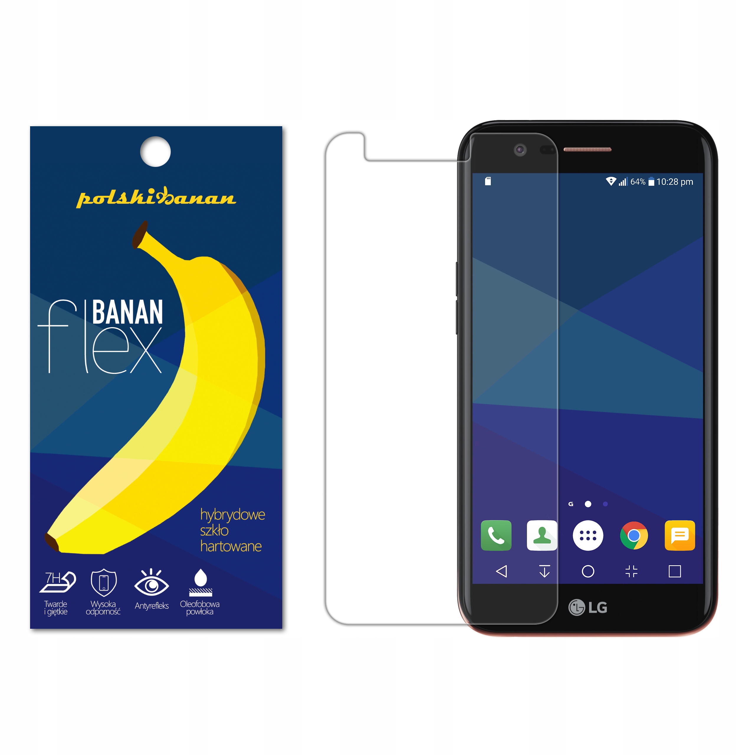 

Szkło Hybrydowe Polski Banan 7H do Lg K10 2017