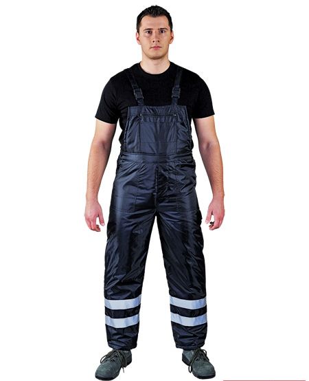 Zateplené Zimní Pracovní Kalhoty P/d Reflexní XXL