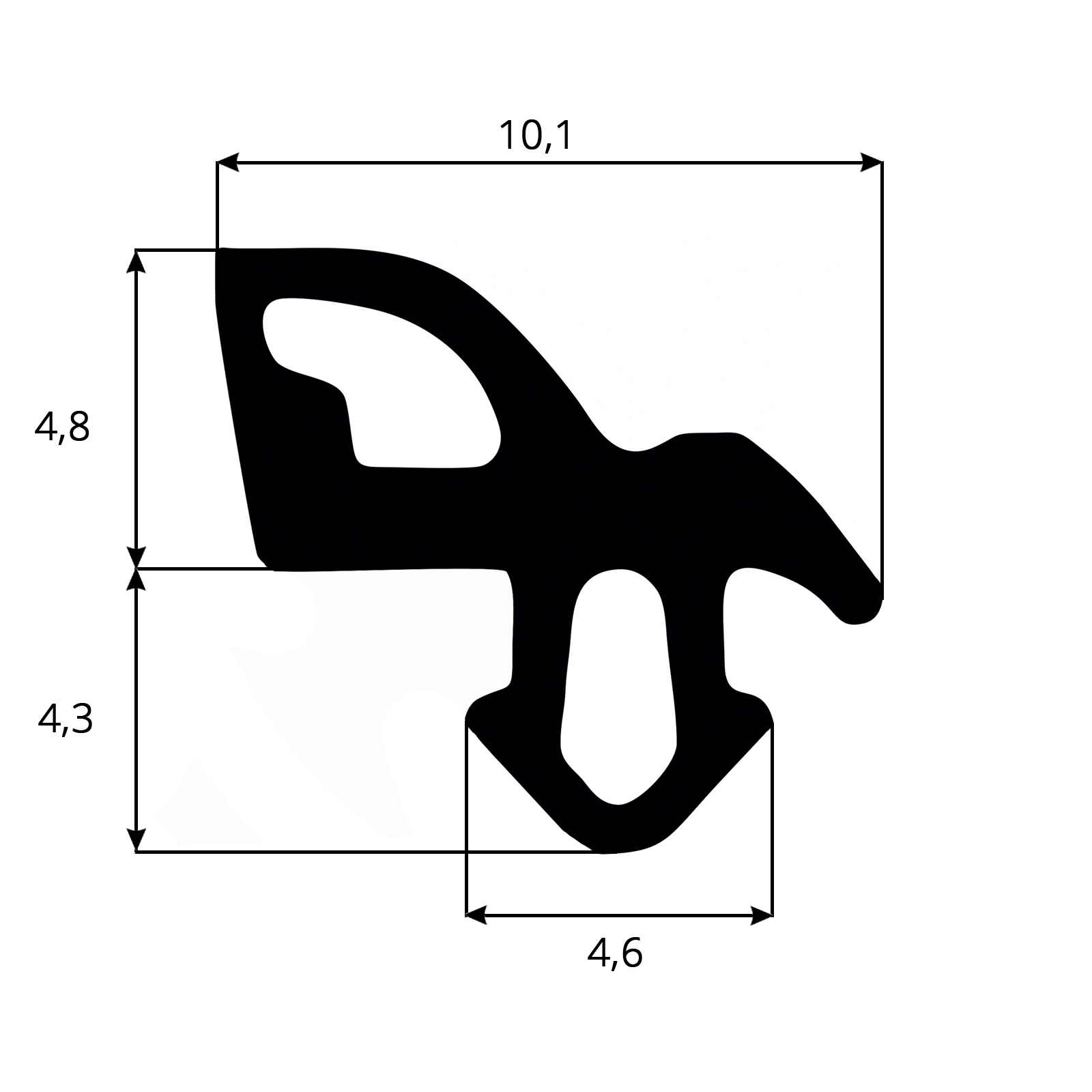 Uszczelka do Okna Okienna SZARA S-1559 ALUPLAST Kod producenta UOS-1559.SZ