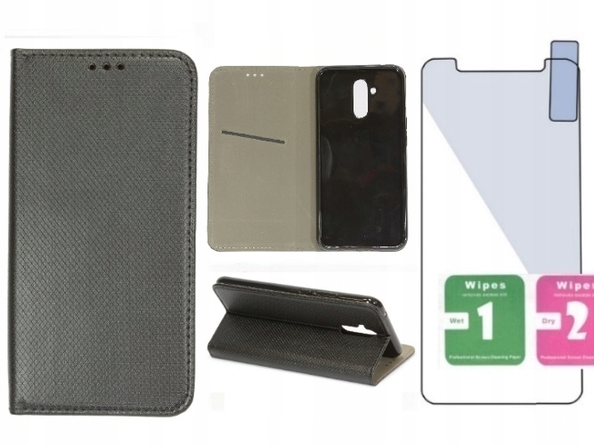 

Etui Smart Magnet case + Szkło Huawei P40 Lite E