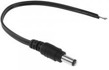 

Wtyk zasilania DC 2.1/5.5mm Montażowy Z Kablem