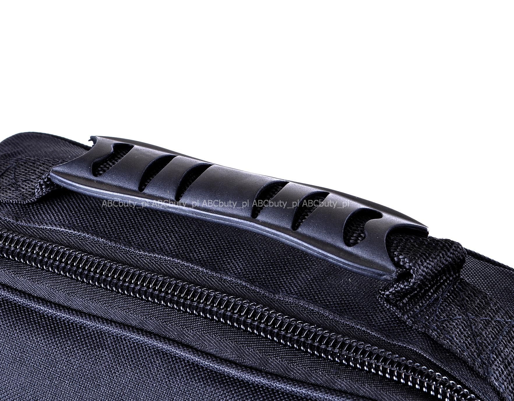 CZARNA SOLIDNA PRZEWIESZKA MĘSKA NA RAMIĘ TORBA Z KLAPĄ KABURA SASZETKA C4 Materiał dominujący tkanina