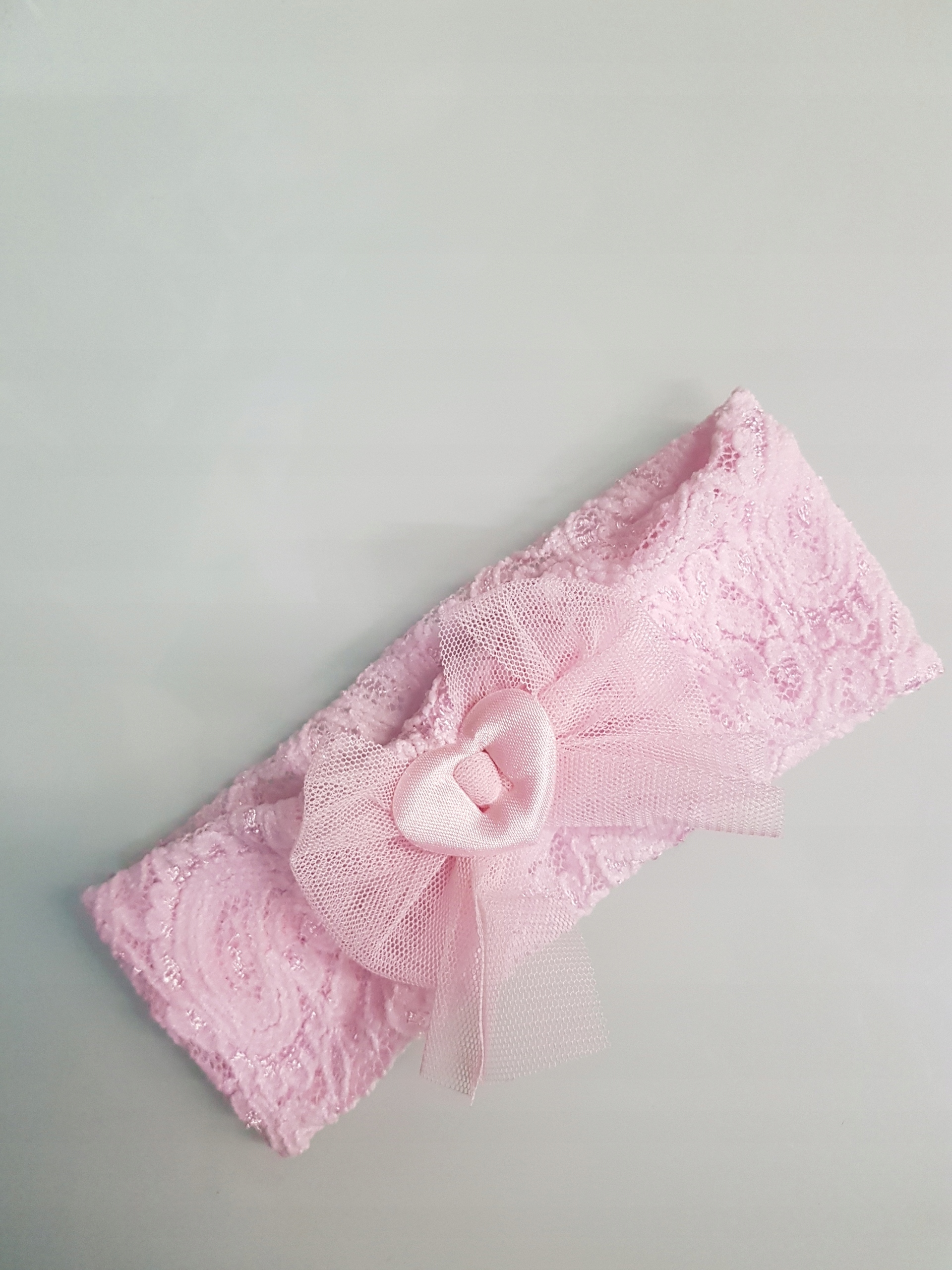 OPASKA KORONKA KOKARDKA TIUL CHRZEST 0-12 M-CA HIT Rozmiar 34-40 cm