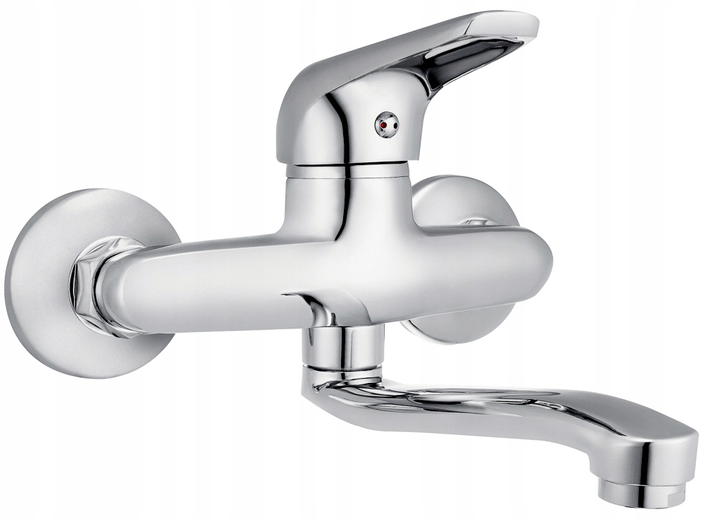 

Bateria Umywalkowa Ścienna Chrom Zasięg 21CM