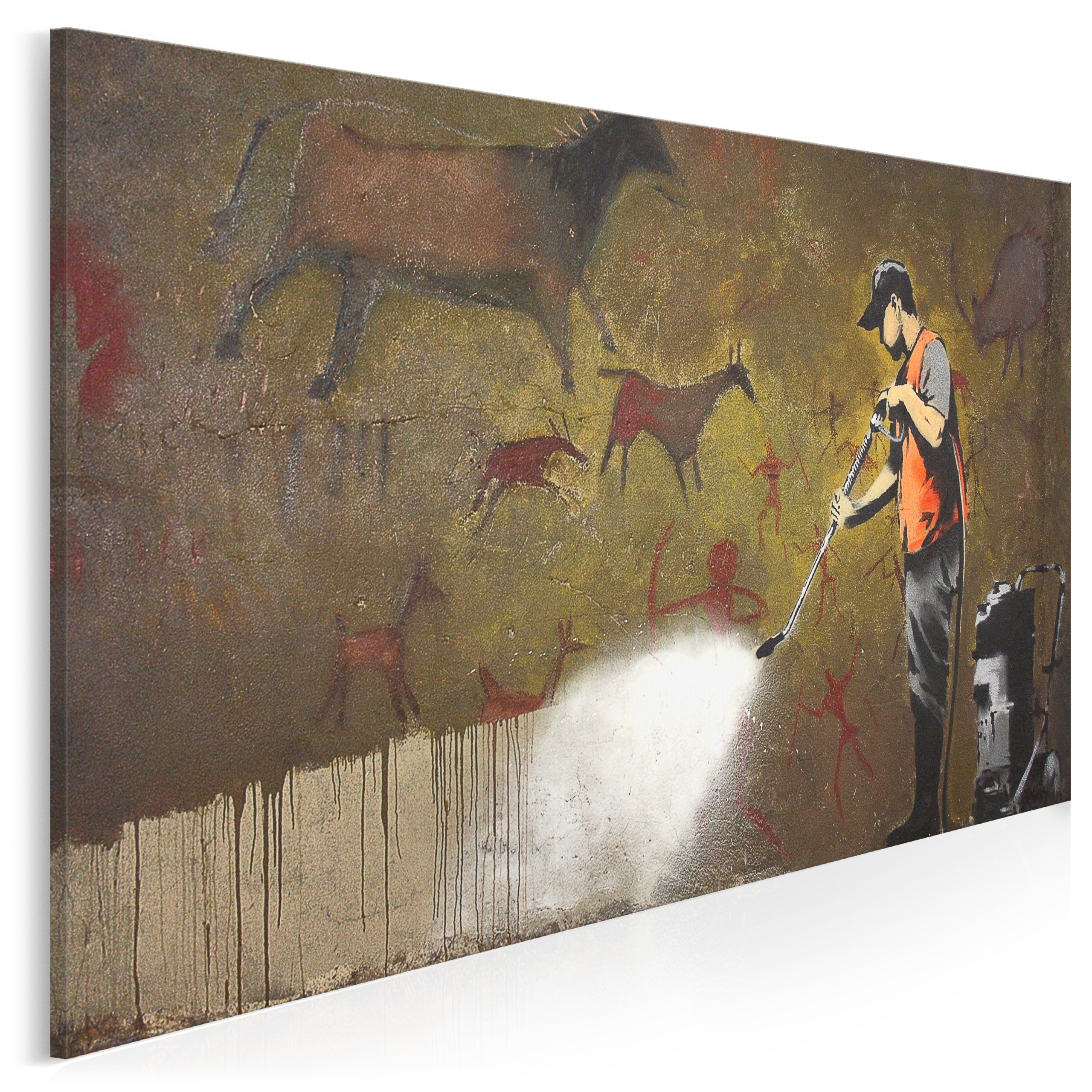 

20008 Q10 Obraz do salonu Banksy Lascaux Postać