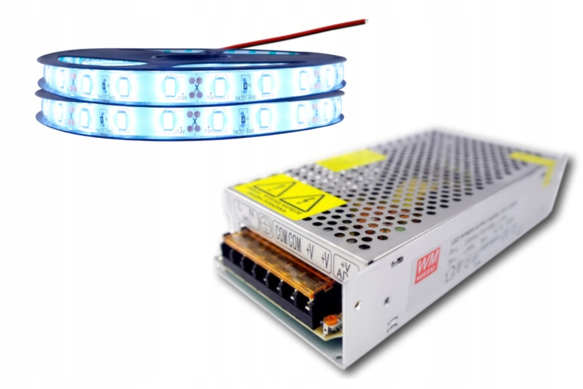 300LED vodotesné osvetlenie IP65 5630 Chladné 10 m