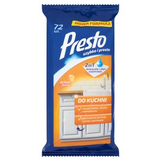 

Presto chusteczki czyszczące do kuchni 2w1 72szt
