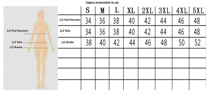 STRÓJ KĄPIELOWY KOSTIUM PLUS SIZE SPÓDNICZKA 4XL Fason majtek stringi