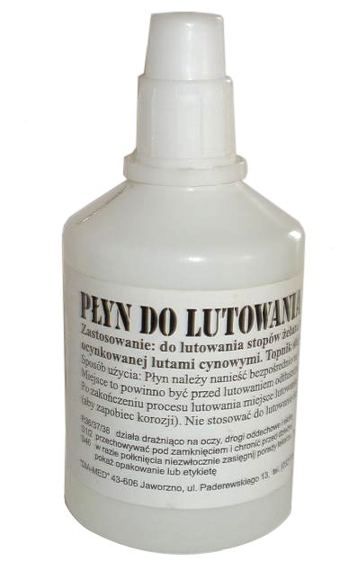 

Płyn do lutowania topnik kwas 60 ml do ocynku