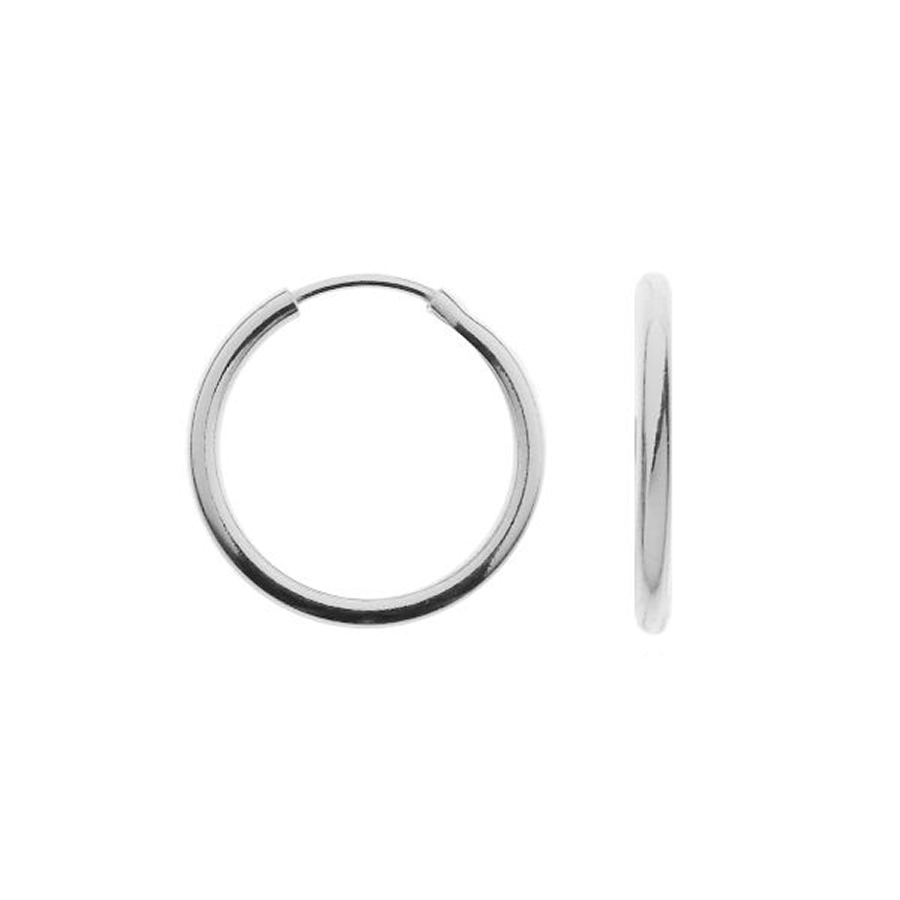 

Srebro 925 piękne kolczyki małe Kółka koło 12,5 mm
