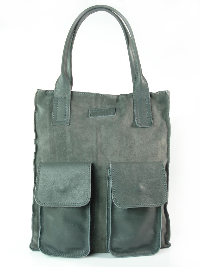 

Zamszowy Worek Włoska Skóra Shopper Bag Kolory